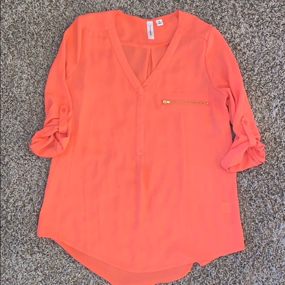 Size small coral blouse